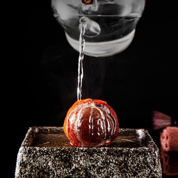 陶瓷功夫茶具茶桌茶盤茶臺茶道茶玩擺件精品可養變色橘子荔枝茶寵