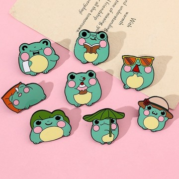 無用良品 青蛙別針 胸針 裝飾品 手工藝品 青蛙別針 個性青蛙 包包裝飾 造型 紀念徽章 金屬胸針 別針 生日禮物