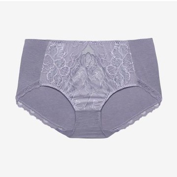 華歌爾-EFG+大罩杯內衣搭配內褲 4L中高腰三角褲(絢麗紫)NS8128VW