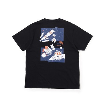 CHUMS Moon Camp Site T-Shirt短袖上衣-黑-CH012363K001