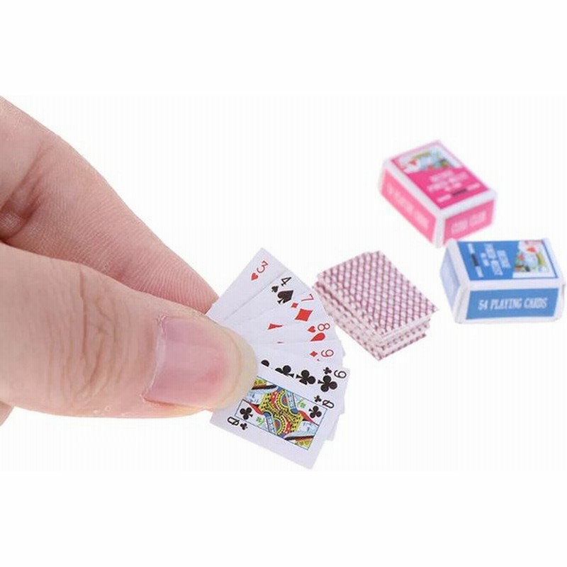 ミニドールハウス ポーカーゲーム かわいいミニチュアカード 1 12 人形 アクセサリー 家 装飾 高品質 通販 Lineポイント最大get Lineショッピング