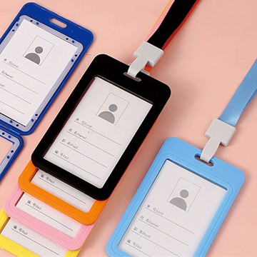 【STU】雙面透明工作證學生證卡套+掛繩 橫款 豎款 證件套 辦公通勤學生 新鮮人必備