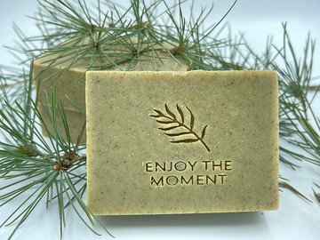 【卡蘿琳手工皂】夏用涼涼版雪松慢萃淨化精油沐浴皂 夏用涼涼皂