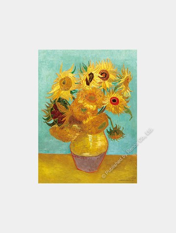 花瓶裡的十二朵向日葵/108片/梵谷