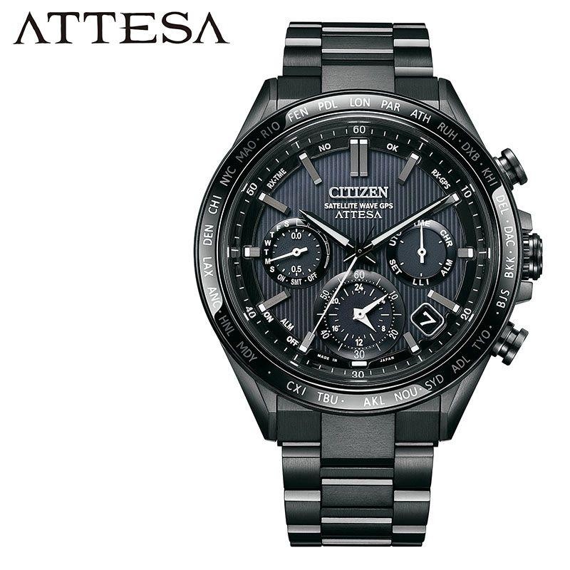 シチズン 腕時計 アテッサ CITIZEN ATTESA メンズ ブラック 時計 GPS 