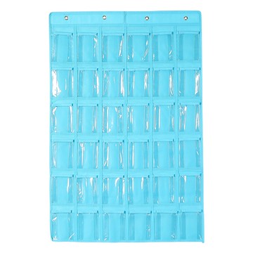 手機袋 手機袋子布袋掛牆收納袋班級教室透明掛袋牆上存放整理手機袋學校『XY26346』