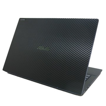【Ezstick】ASUS ExpertBook B5 B5302C 黑色卡夢紋機身貼 (上蓋+鍵盤週圍+底部貼)