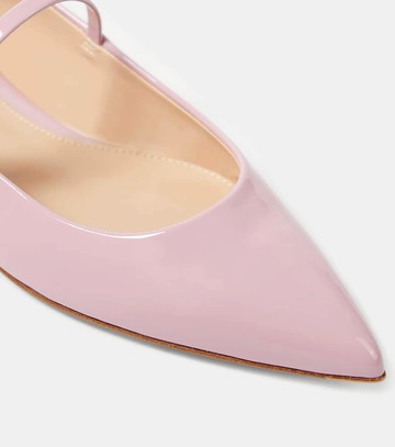 Gianvito Rossi Ribbon Jane 05 patent leather Mary Jane flats