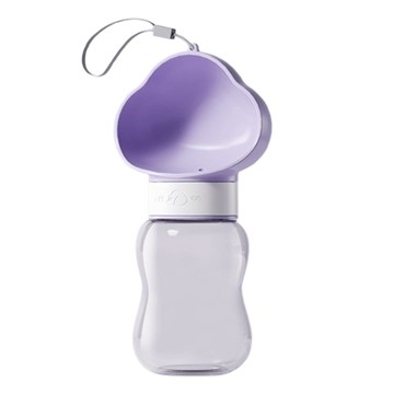 狗狗外出水壺 便攜式寵物飲水器  雲朵紫  1個