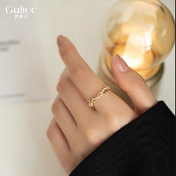 【Gulicc】古莉可 戒指 麻花開口戒子