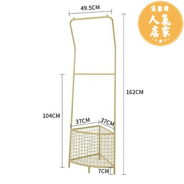 轉角衣帽架 轉角衣帽架落地臥室家用角落房間掛衣架牆角輕奢拐角鐵藝衣服架子