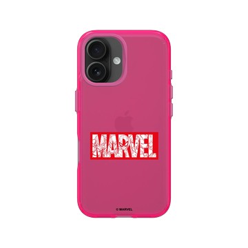 iPhone 16 Clear 粉漾桃 - 迪士尼-漫威 Marvel - 漫威Logo-紅色標誌