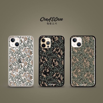 CreASEnse 優雅與動物系列 綠瓣花豹 手機殼 空壓殼 液態矽膠 不只蘋果更多安卓 CSBH06