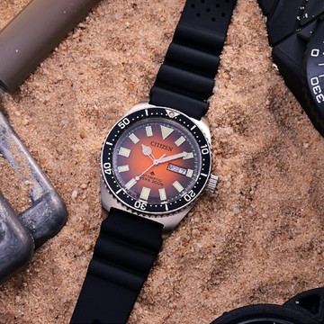 CITIZEN 星辰 PROMASTER 時尚玩色200米機械潛水錶/41mm(NY0120-01Z)