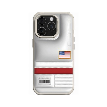 iPhone 16 Pro SolidX 貝殼灰 - NASA - NASA Space Food Bag - US Flag