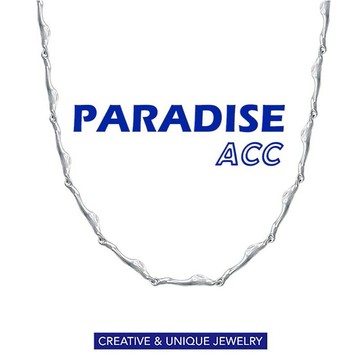 PARADISE 不規則 飄帶項鍊 冷淡風 小眾設計 中性項鏈 手鏈