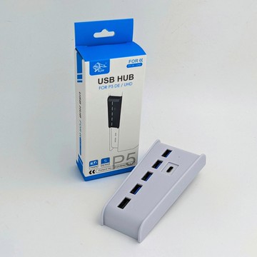 [2玉山網] KJH PS5 USB 2.0+Type-C HUB 1對5擴充集線器 適 Playstation 5 光碟版數位版主機 R27  HH1