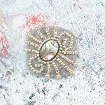 一口巧克力胸針 Ikimono 灰 3