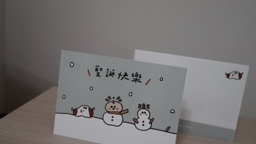 聖誕明信片－國樂雪人祝聖誕快樂