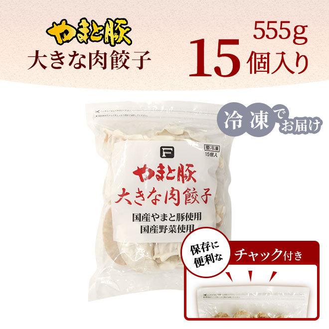 やまと豚 大きな肉餃子 15個 [冷凍] 取り寄せ 冷凍餃子 中華 肉餃子 中華料理 業務用 ご飯のお供 肉 お肉 冷凍 豚肉 おつまみ 冷凍食品 食べ物 内祝い