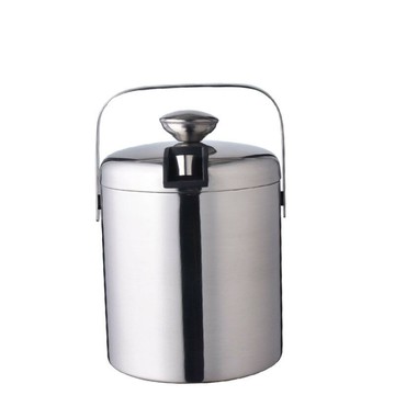 不銹鋼冰桶直身香檳桶啤酒桶紅酒桶保溫雙層帶提手酒吧KTV