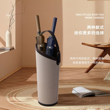 風格創意門口放雨傘桶家用酒店大堂商用雨傘收納桶皮質雨傘架