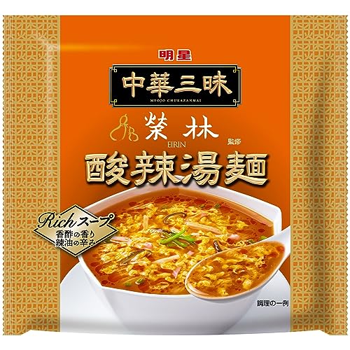 明星 中華三昧 榮林 酸辣湯麺 103g 24個