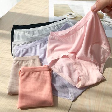 超軟莫代爾女士內褲大彈力無縫舒適三角褲抗菌純棉襠中腰透氣短褲