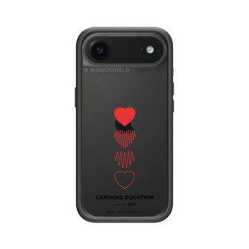 iPhone Air Mod NX -邊框背蓋組合 (相機按鈕) 黑 - Valentine's Day Collection - 愛的方程式：心動頻率（紅）