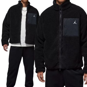 Nike Jordan Flight Mountainside 男款 黑色 仿羊羔絨 保暖 外套 HV0779-010