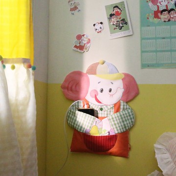 分果果 80s復古昭和水果小象掛袋 印花布藝