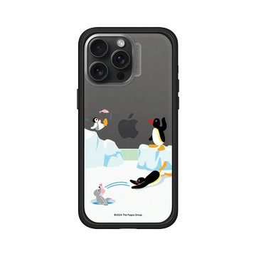 iPhone 15 Pro Max Mod NX 黑 - Pingu 企鵝家族 - 魚的接力賽