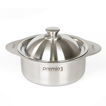 Kitchen Art Premio 全三層一體式IH感應雙耳鍋  1個  16cm  不鏽鋼