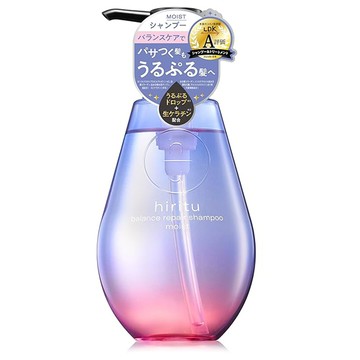 hiritu 平衡修護保濕鎖水胺基酸洗髮精 適用於乾枯受損髮絲 添加PPT多肽  410ml  1瓶