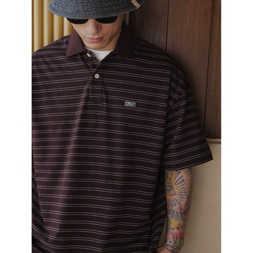 「Doushop」Unbent 25s/s 條紋polo短袖