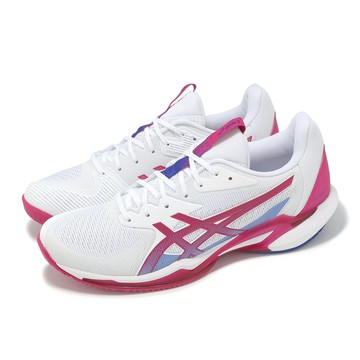 [ACS] Asics 網球鞋 Solution Speed FF 3 女鞋 美網配色 白 桃紅 緩震 抓地 亞瑟士 1042A250103