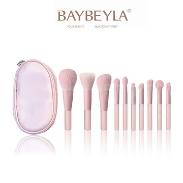 BAYBEYLA 貝貝拉 mini果凍粉套刷10件組(送刷具包)【隔日到貨】旅行刷 化妝刷 刷具 迷你刷
