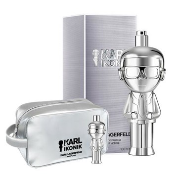 【KARL LAGERFELD】時尚大帝‧極光銀淡香精100ml(贈同品牌盥洗包+隨機小香乙瓶)