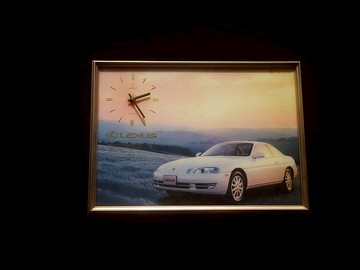 【老時光 OLD-TIME】早期台灣老式復古汽車廣告壁鐘掛鐘