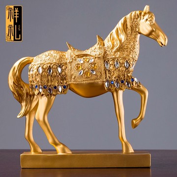 新品上架~馬擺件北歐式家居家裝飾品客廳酒柜客廳紅酒架創意電視柜玄關書房- 雙11全館免運