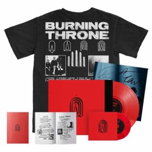 Acres Burning Throne Transparent Red Vinyl Signed Ltd. Cd Album Lyric Zine T-shirt Print