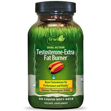 Irwin Naturals Testosterone-Extra Fat Burner 60 Liquid Softgels