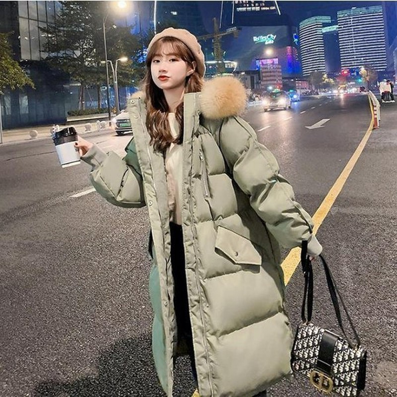 ダウンコート レディース ダウン綿コート ロング丈 軽い ダウンジャケット 中綿コート 暖かい 代 秋冬新作 通販 Lineポイント最大get Lineショッピング