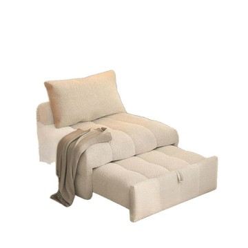 新款懶人沙發單人網紅奶油風兩用沙發床可折疊小戶型客廳家用家具[DD280308]