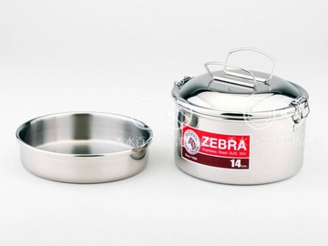 ?現貨附發票?斑馬可提式圓形雙層便當盒12cm 14cm 斑馬牌便當盒 斑馬便當盒 12cm 14cm 斑馬304不鏽鋼便當盒 小一便當盒 不鏽鋼餐盒 多層飯盒 蒸飯盒 圓形便當盒 國小便當盒 露營碗 外帶便當盒 外帶餐盒 不銹鋼便當盒 環保餐具