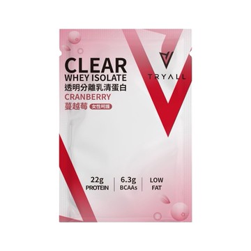 TRYALL 機 能透明分離乳清-蔓越莓 25g (TRY017)
