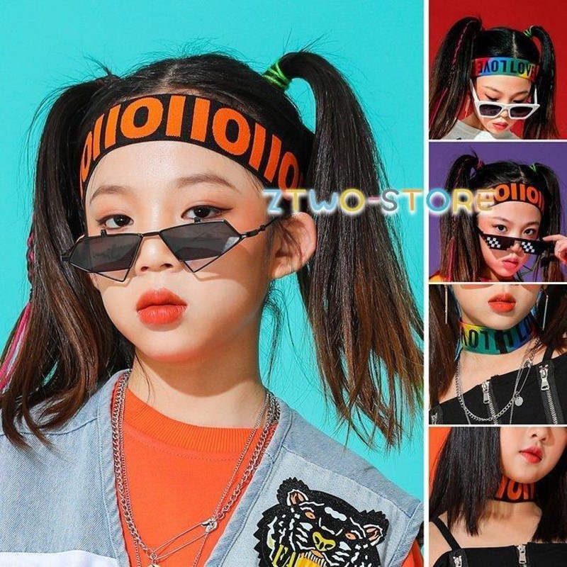 新品‼️ ヘアバンド　ダンス　ネオンカラー　黄色　イエロー　発表会　子供　キッズ