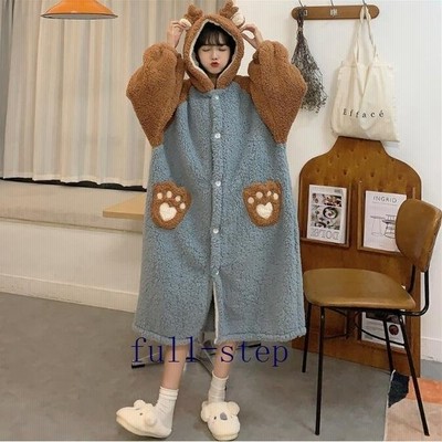 ルームウェア ワンピース パジャマ 着ぐるみ 大人用 もこもこ パジャマ レディース 着ぐるみ パジ 通販 Lineポイント最大get Lineショッピング