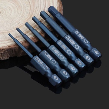 內六角螺絲批頭 氣動電動通用起子頭批發 S2合金鋼六角改錐風批咀