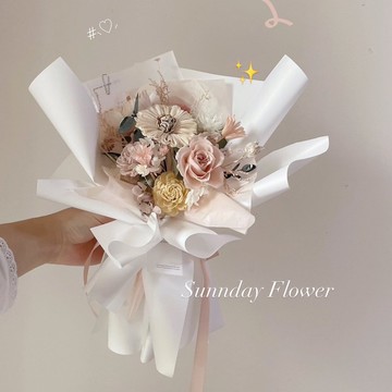 【永生花束】韓系花束 告白花束 情人節花束 畢業花束 紀念日禮